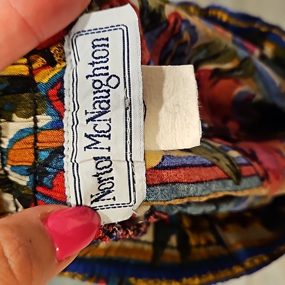 Vintage Norton McNaughton | Flower Pleated Maxi | Womens Size 6 - Picture 5 of 5